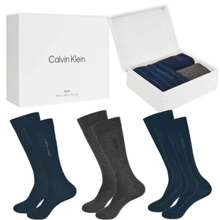 Calvin Klein Skarpety Męskie Długie Na Prezent 3 Pary Rozmiar Uniwersalny - Skarpetki męskie - miniaturka - grafika 1