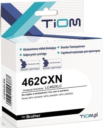 Tusz Tiom Tusz Tiom do Brother 462CXN LC462XLC 1500 str. cyan