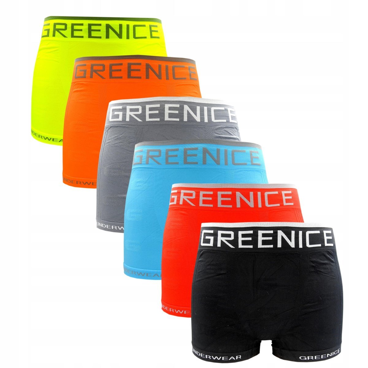 6x BOKSERKI MĘSKIE MAJTKI BEZSZWOWE ELASTYCZNE KOLOROWE WZÓR ROZMIAR XL/XXL