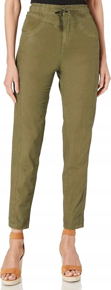 EDC SPODNIE CYGARETKI KHAKI ZE SZNUROWANIEM W PASIE 36 J9A