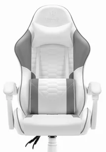 Fotel gamingowy Hell's Chair HC- 1000 Grey White Szary Biały - Fotele gamingowe - miniaturka - grafika 1