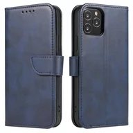Etui i futerały do telefonów - Magnet Case elegancki futerał etui pokrowiec z klapką i funkcją podstawki iPhone 12 Pro Max niebieski - miniaturka - grafika 1