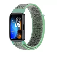 Akcesoria do smartwatchy - opaska pasek bransoleta NYLON Huawei Band 8 miętowa - miniaturka - grafika 1