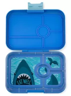 Lunch boxy - Lunchbox pojemnik na śniadanie XL Yumbox Tapas 4 - true blue / shark - miniaturka - grafika 1