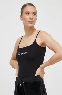 Guess top damski kolor czarny - Koszulki sportowe damskie - miniaturka - grafika 1