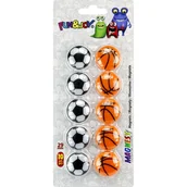 Magnesy - Magnesy do tablic PIŁKI na lodówkę okrągłe 29 mm 10 szt mix - miniaturka - grafika 1