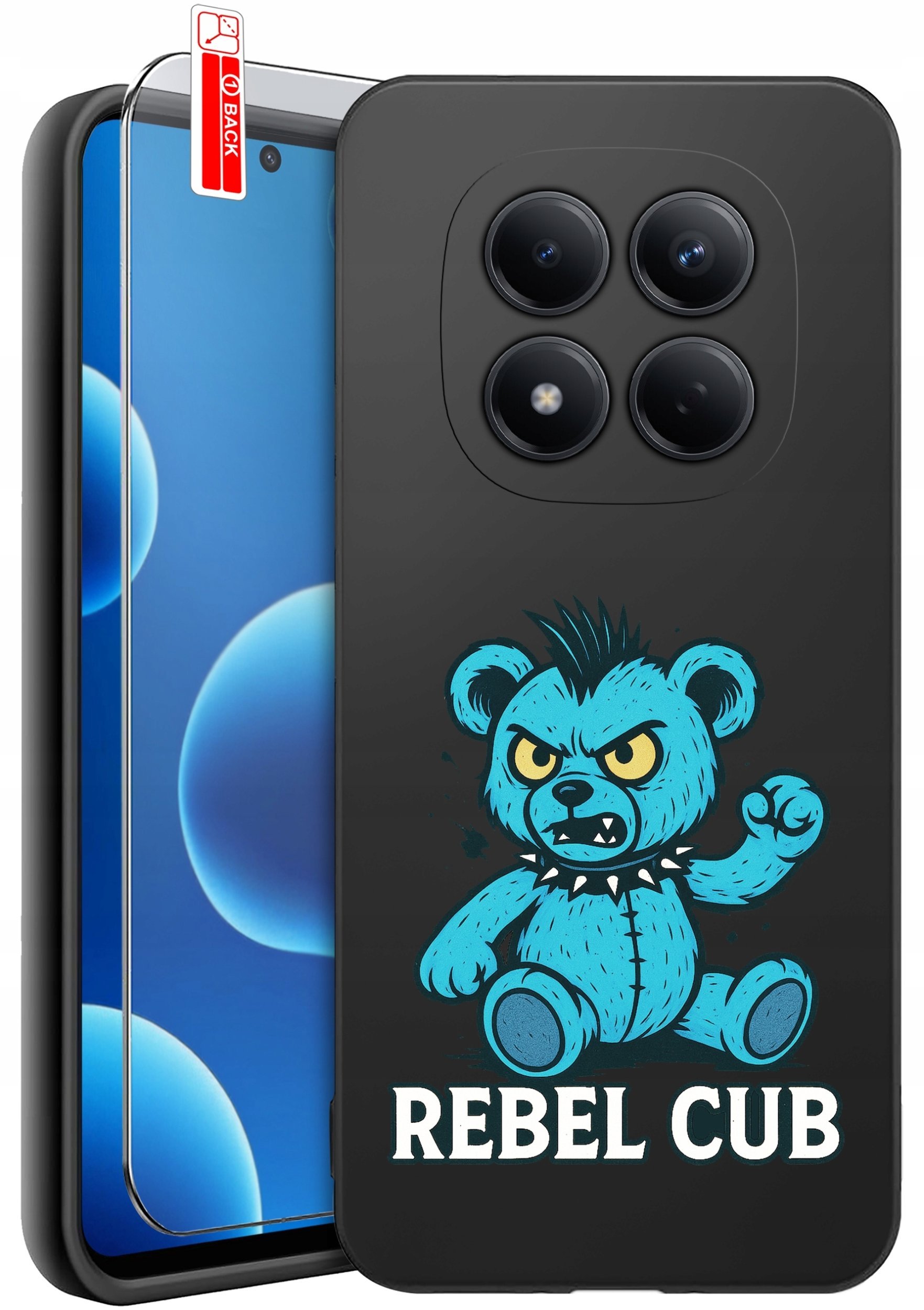 krainaGSM ETUI do Xiaomi Redmi Note 15 Pro 4G WZORY SILIKONOWE MATT CASE + SZKŁO