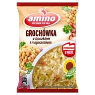 Zupy w płynie - Amino Zupa błyskawiczna grochówka z boczkiem i majerankiem 65 g - miniaturka - grafika 1