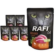 Mokra karma dla kotów - Dolina Noteci RAFI Cat Adult z kaczką 10x100g 53273-uniw - miniaturka - grafika 1
