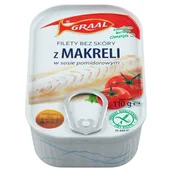 Konserwy i dania rybne - GRAAL Filety bez skóry z makreli w sosie pomidorowym - miniaturka - grafika 1