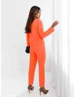 Komplety damskie - Modny garnitur z cygaretkami ZAHRA - orange - miniaturka - grafika 1