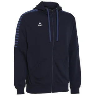 Bluza dresowa męska rozpinana z kapturem Select ZIP Hoody TORINO granatowa - Bluzy męskie - miniaturka - grafika 1