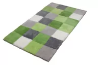 Dywaniki łazienkowe - Dywanik łazienkowy KLEINE WOLKE Caro Pale Green, 70x120 cm - miniaturka - grafika 1