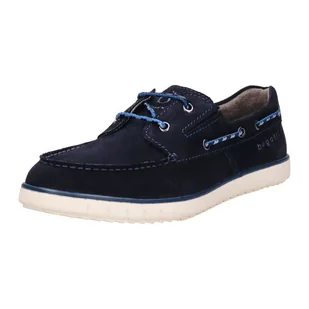 Buty Bugatti 321-ADE04-1400-4100 niebieskie - Mokasyny męskie - miniaturka - grafika 1