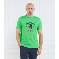 Koszulki męskie - Tommy Hilfiger T-shirt CURVED MONOGRAM | Regular Fit - miniaturka - grafika 1