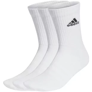 Skarpety ADIDAS Cushioned Crew 3Pack białe - Skarpetki damskie - miniaturka - grafika 1