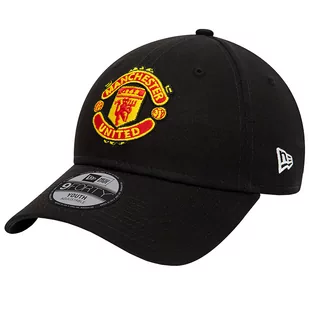 New Era 9FORTY Kids Core Manchester United FC Cap 11217685, dla chłopca, Czapka z daszkiem, Czarny - Czapki dla dzieci - miniaturka - grafika 1