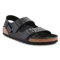 Sandały męskie - Sandały Birkenstock Milano Bs M 1024997 czarne - miniaturka - grafika 1
