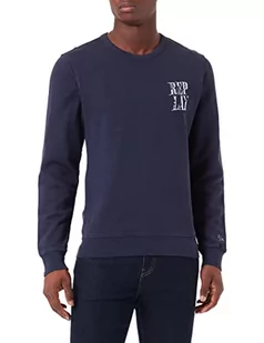 Replay bluza męska, 085 niebieski, XXL - Bluzy męskie - miniaturka - grafika 1