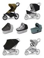 Wózki dziecięce - Wózek sportowy Thule Urban Glide 3 Nutria green + Bassinet Mid blue SET 7in1 - miniaturka - grafika 1