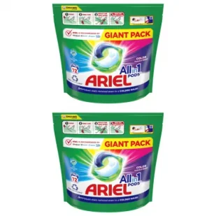Ariel Kapsułki do prania All-in-1 PODS (72 prań) zestaw 2 x 72 szt. - Środki do prania - miniaturka - grafika 1