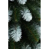 Choinki - Choinka sztuczna Świerk zielono-biały na pniu 140 cm - miniaturka - grafika 1