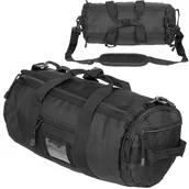 Torby podróżne - Mała Okrągła Torba Na Ramię "Molle" Czarna - miniaturka - grafika 1