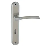 Klamki - Domino Klamka Presto na klucz chrom, nikiel - miniaturka - grafika 1