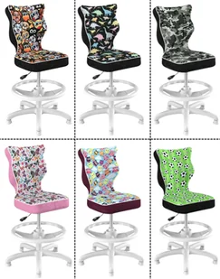 Krzesło dziecięce Petit z podnóżkiem 119-142 cm Biała Podstawa - Krzesełka i taborety dla dzieci Krzesło dziecięce Petit z podnóżkiem 119-142 cm Biała Podstawa - Krzesełka i taborety dla dzieci - miniaturka - grafika 1