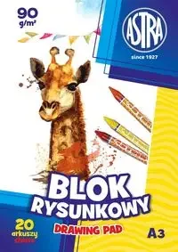 Blok rysunkowy A3 Astrapap 20 arkuszy - Astra - Szkolne artykuły papiernicze - miniaturka - grafika 1