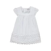 Sukienki i spódniczki dla dziewczynek - Dziewczęca sukienka, biały, rozmiar 68 - miniaturka - grafika 1