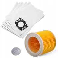 Filtry do odkurzaczy - 5x WORKI + FILTR DO ODKURZACZA KARCHER WD3 KFI 357 V17 V15 V19 SE WD2 V12 - miniaturka - grafika 1