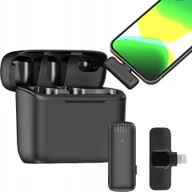 Mikrofony komputerowe - BEZPRZEWODOWY MIKROFON KRAWATOWY LIGHTNING IOS STREAMING LIVE VLOG - miniaturka - grafika 1