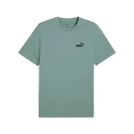 Koszulki sportowe męskie - Męska koszulka Essentials z małym logo No. 1 PUMA Green Moon - miniaturka - grafika 1