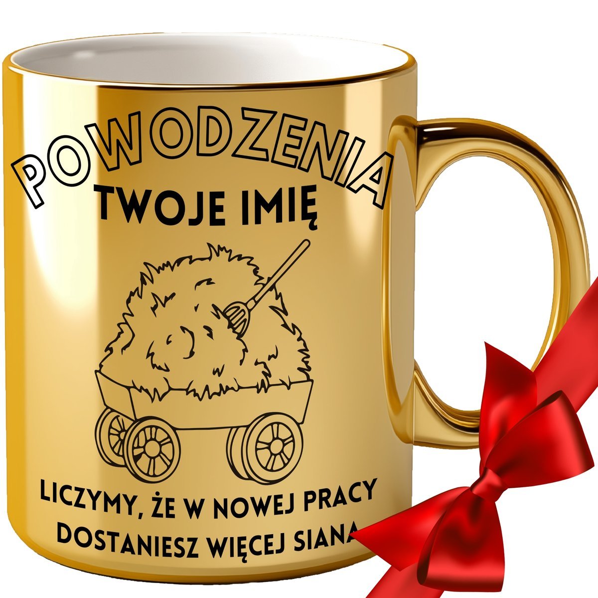 KUBEK NA POŻEGNANIE KOLEŻANKI KOLEGI Z PRACY SIANO SIANA GRAWER Z IMIENIEM