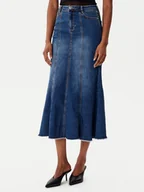 Spódnice - Morgan Spódnica jeansowa 252-JAFTER Niebieski Slim Fit - miniaturka - grafika 1