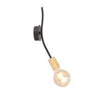 Lampy ścienne - Emibig Bolt kinkiet 1-punktowy czarny/złoty 1125/K1 1125/K1 - miniaturka - grafika 1