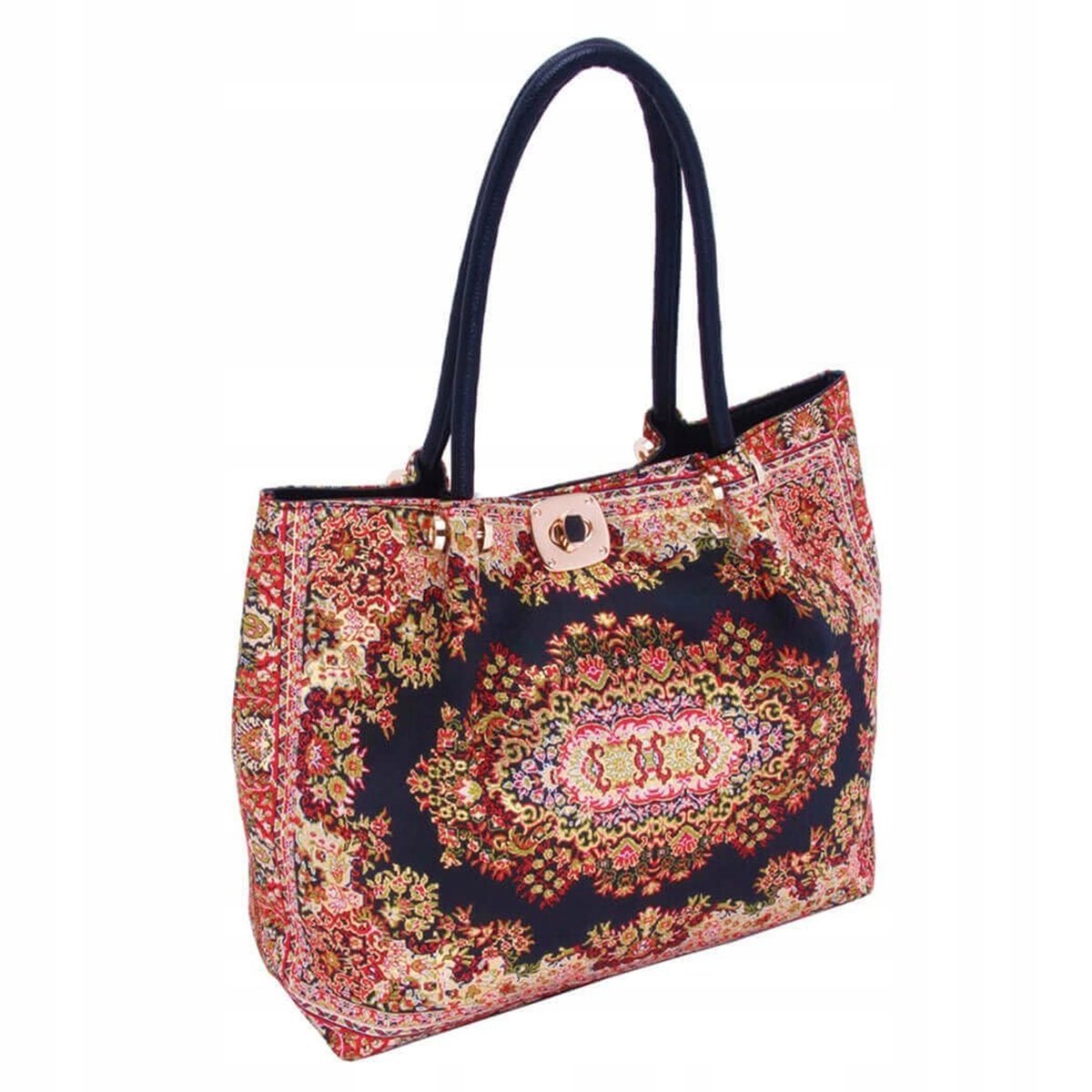 Torebka Damska Torebki Na Ramię Shopper Ekoskóra Tureckie Wzory Orientalna