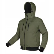 Odzież robocza - Kurtka ocieplana z kapturem OUTDOOR bomberka odblaski zielona, rozmiar XXXL NEO Tools 81-579-XXXL - miniaturka - grafika 1