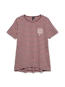 Koszulki i topy damskie - Vero Moda Koszulka w kolorze bordowym - miniaturka - grafika 1