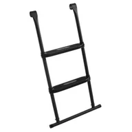Akcesoria do trampolin - Salta drabinka do trampoliny z 2 stopniami 52 x 82 cm czarna - miniaturka - grafika 1