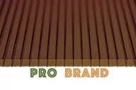 Pokrycia dachowe - Poliwęglan komorowy Pro Brand (wzmocniony) - , : 2000, , : 700, , : 8, : Dymiony brąz - miniaturka - grafika 1