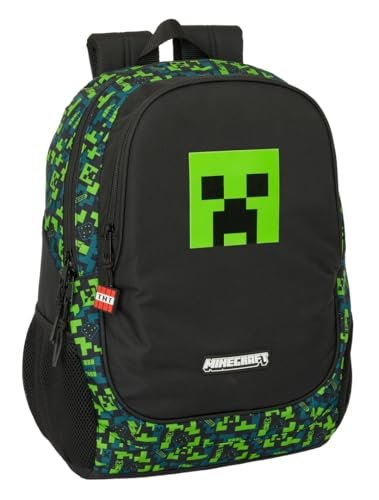 MINECRAFT TNT Plecak szkolny dla dzieci, idealny dla dzieci w różnym wieku, wygodny i wszechstronny, jakość i wytrzymałość, 32 x 16 x 44 cm, Biały, M, Casual