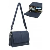 Torebki damskie - Stylowa Listonoszka Torebka Damska Granatowa LUIGISANTO BI123 Blue - miniaturka - grafika 1