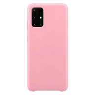 Etui i futerały do telefonów - Silicone Case elastyczne silikonowe etui pokrowiec Samsung Galaxy A72 4G różowy - miniaturka - grafika 1