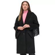 Płaszcze damskie - Guess Płaszcz damski Martine Coat, czarny, M - miniaturka - grafika 1