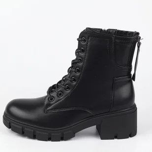 Czarne botki damskie na obcasie Vinceza 37131 - Botki damskie - miniaturka - grafika 1