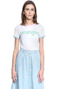 Damska koszulka t-shirt Wrangler RINGER TEE S - Koszulki i topy damskie - miniaturka - grafika 1