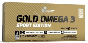Olimp Gold Omega 3 sport edition 120 kaps - Witaminy i minerały dla sportowców - miniaturka - grafika 3