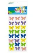 Zabawki kreatywne - Ozdoba dekoracyjna filcowa samoprzylepna Motylki 24szt VRAFT WITH FUN 531709 - miniaturka - grafika 1